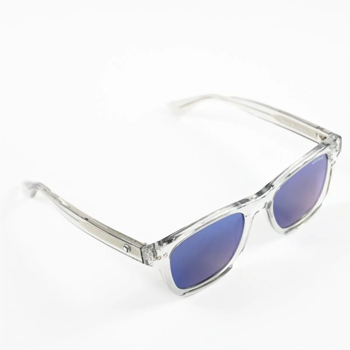 MB0254S 004 Mens Sunglasses Gray/blue 53mm by Montblanc