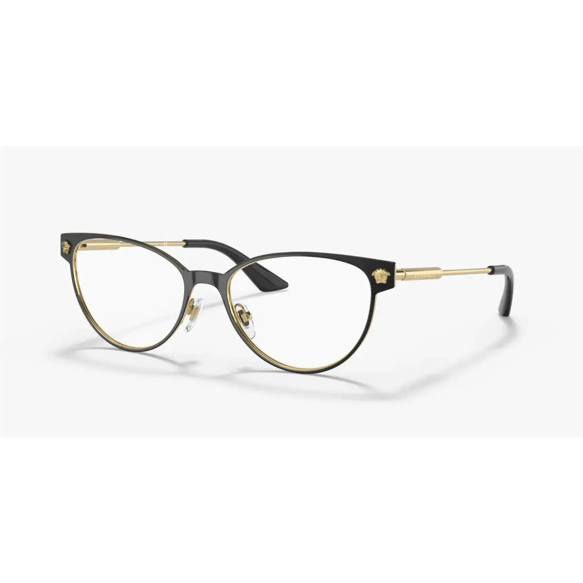 Versace Eyeglasses VE1277 1433 54mm Black Gold / Demo Lens