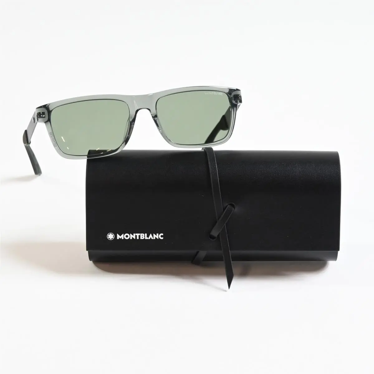 MB0299S 003 Mens Sunglasses Green/black 54mm by Montblanc