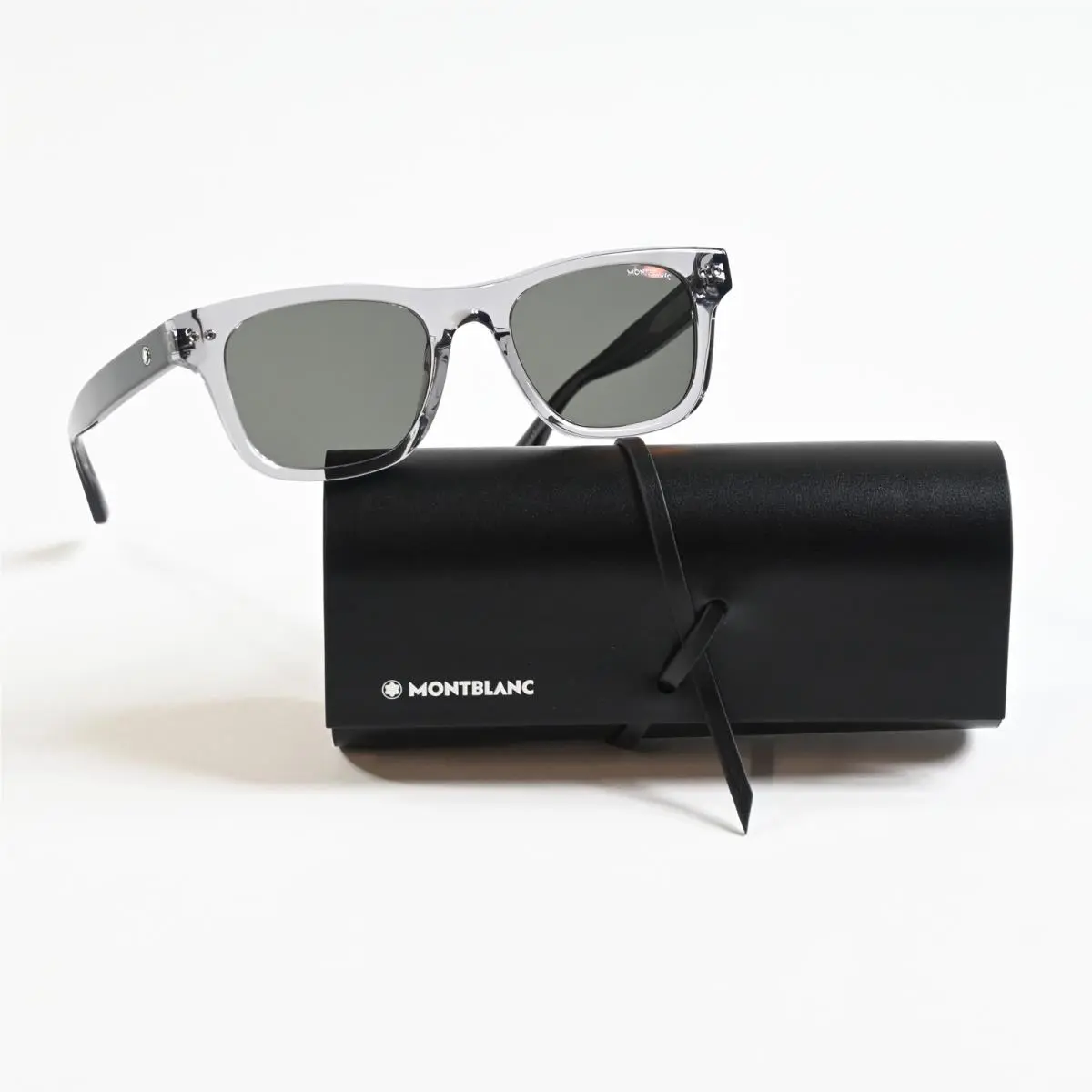 MB0254S 003 Mens Sunglasses Gray/brown 53mm by Montblanc