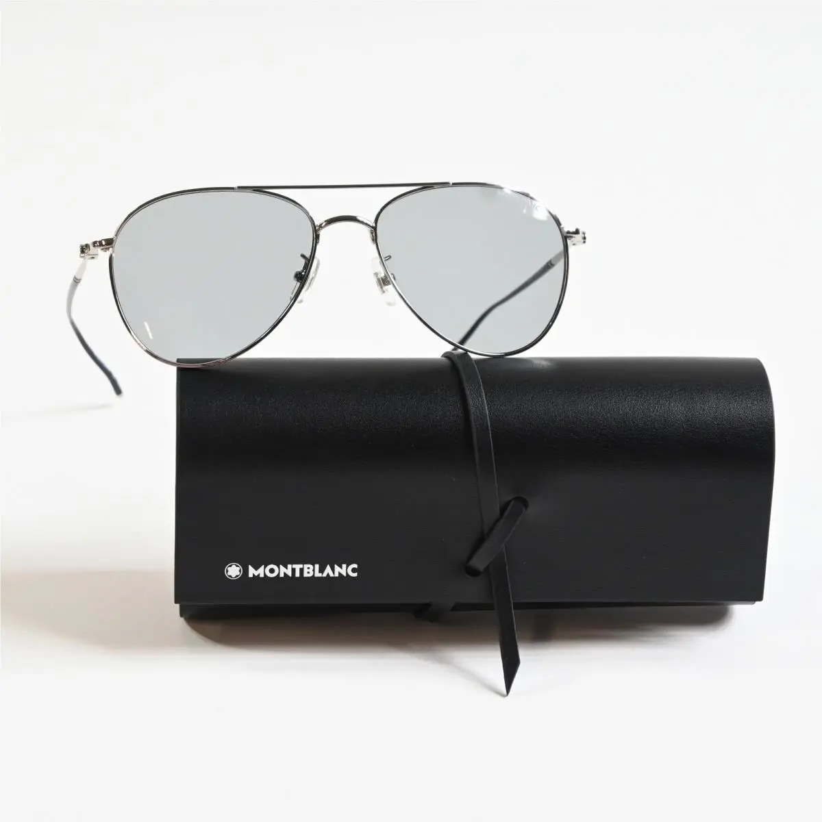 MB0128S 002 Mens Sunglasses Silver/gray 58mm by Montblanc