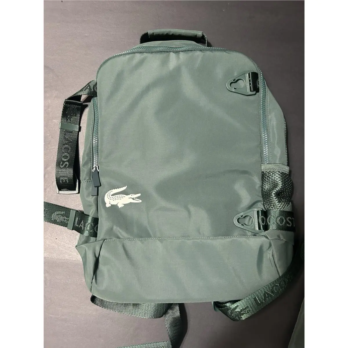 2in1 Recycled Backpack Green by Lacoste