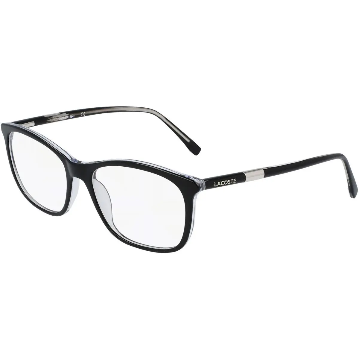 Women`s Black/crystal Soft Square Eyeglass Frames L2885N 001 - Vietnam by Lacoste