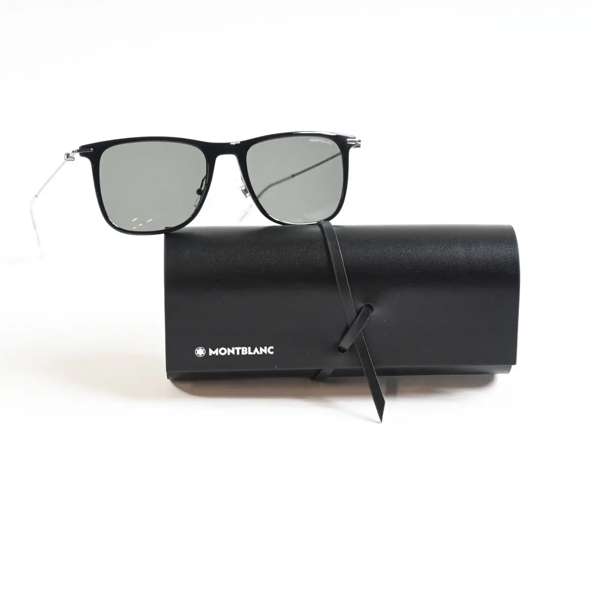 MB0206S 001 Mens Sunglasses Black/gunmetal 53mm by Montblanc