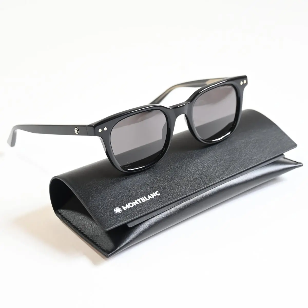 MB0320S 001 Mens Sunglasses Black 49mm by Montblanc