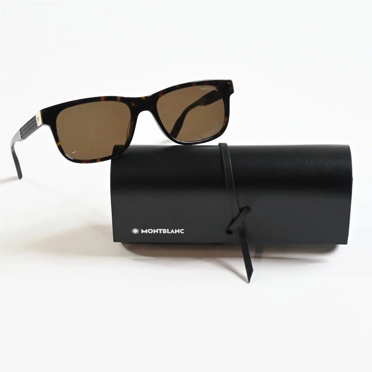 MB0163S 002 Mens Sunglasses Havana/brown 56mm by Montblanc