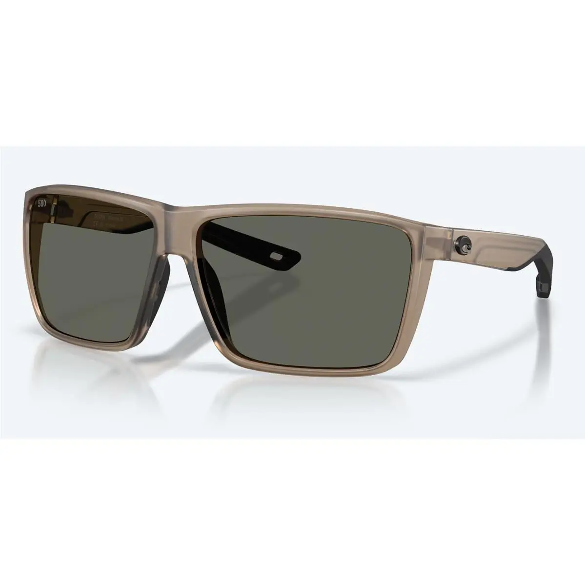 Rincon II 2 Matte Brown Smoke Gray Polarized Glass 580G by Costa Del Mar