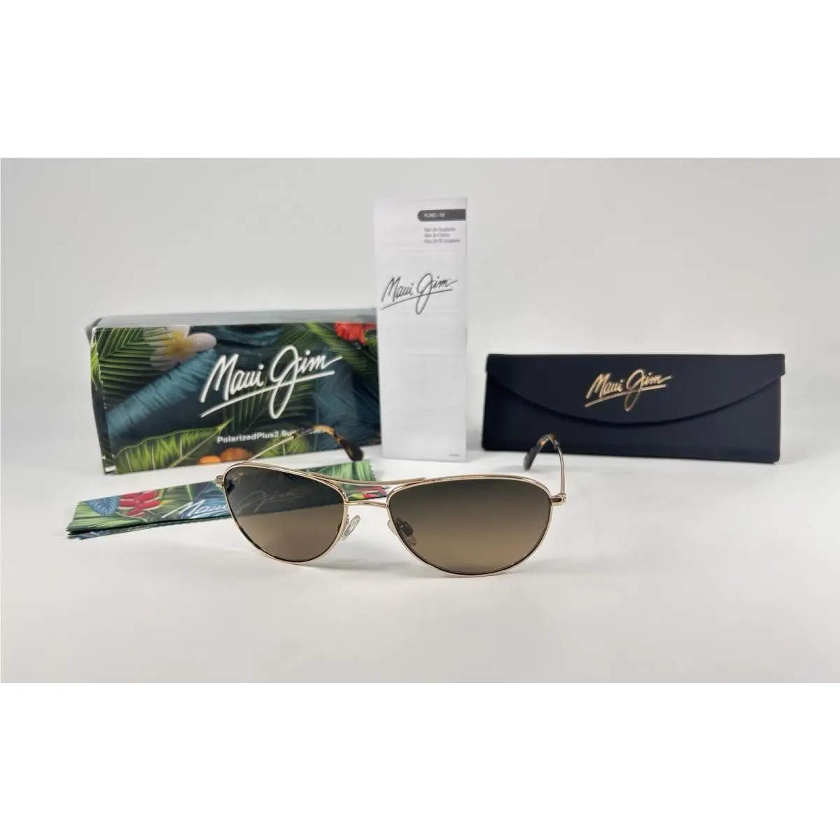 Baby Beach Gold Bronze Hcl Polarized Sunglasses MJO245S 003 by Maui Jim