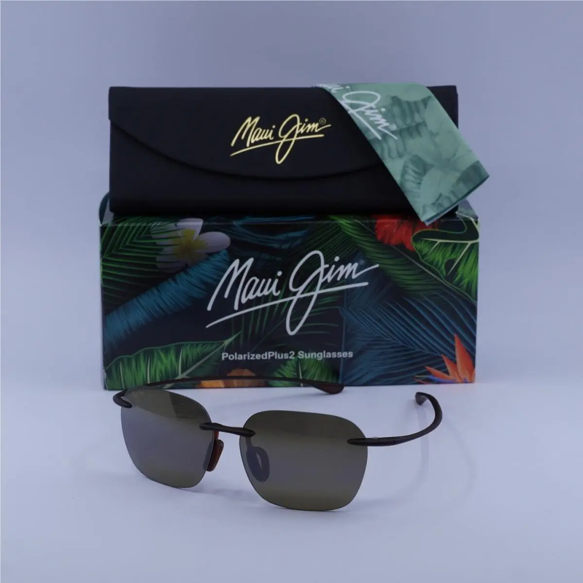 H446 26M Matte Rootbeer/bronze Hcl 50-12-136 Sunglasses by Maui Jim