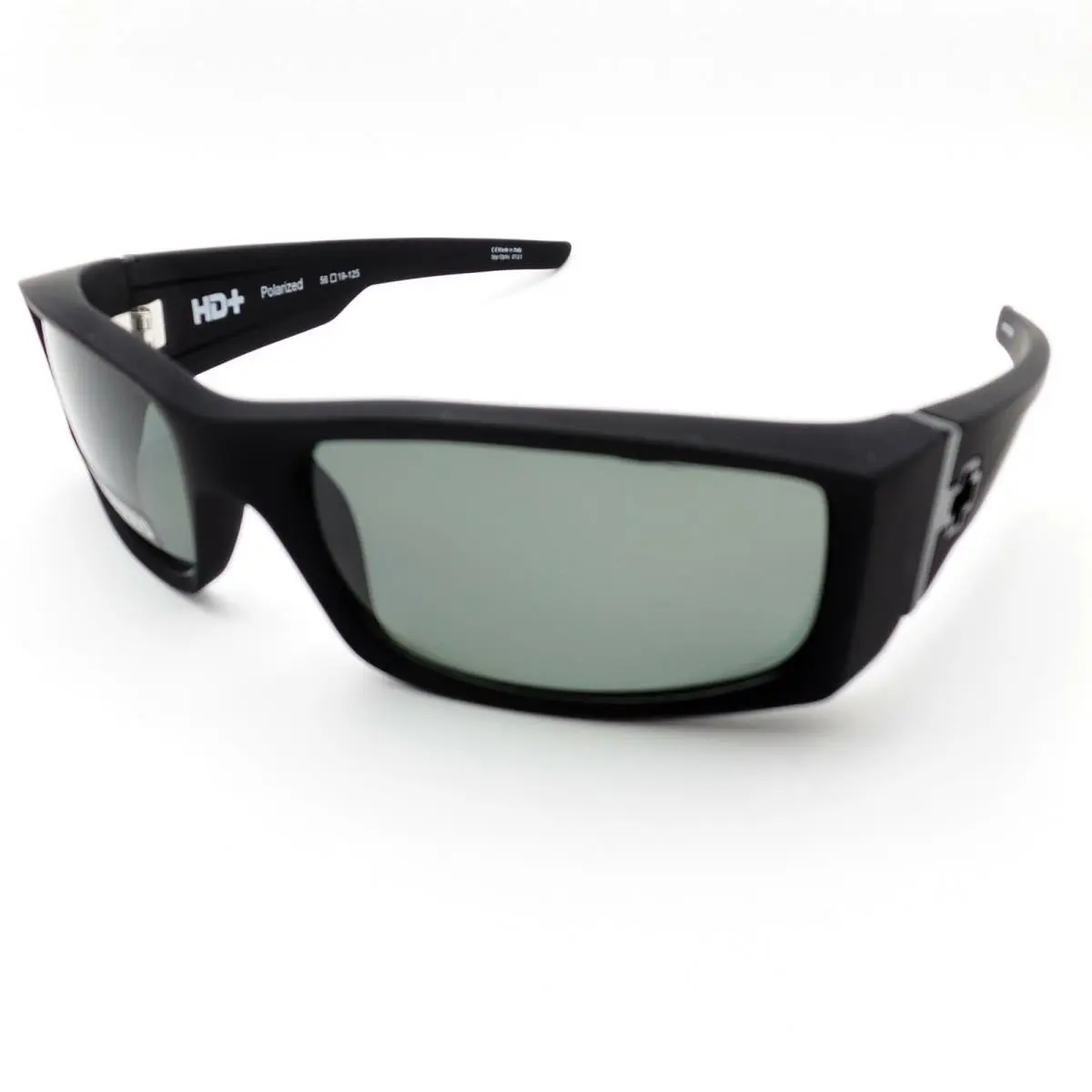 Spy Optics Hielo Matte Soft Black Happy Grey Green Polarized Sunglasses