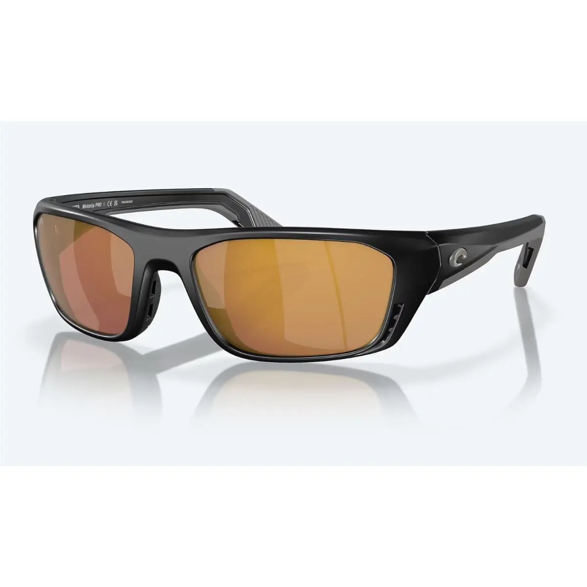 Costa Del Mar Whitetip Pro Matte Black / Gold Mirror Polarized Glass 580G