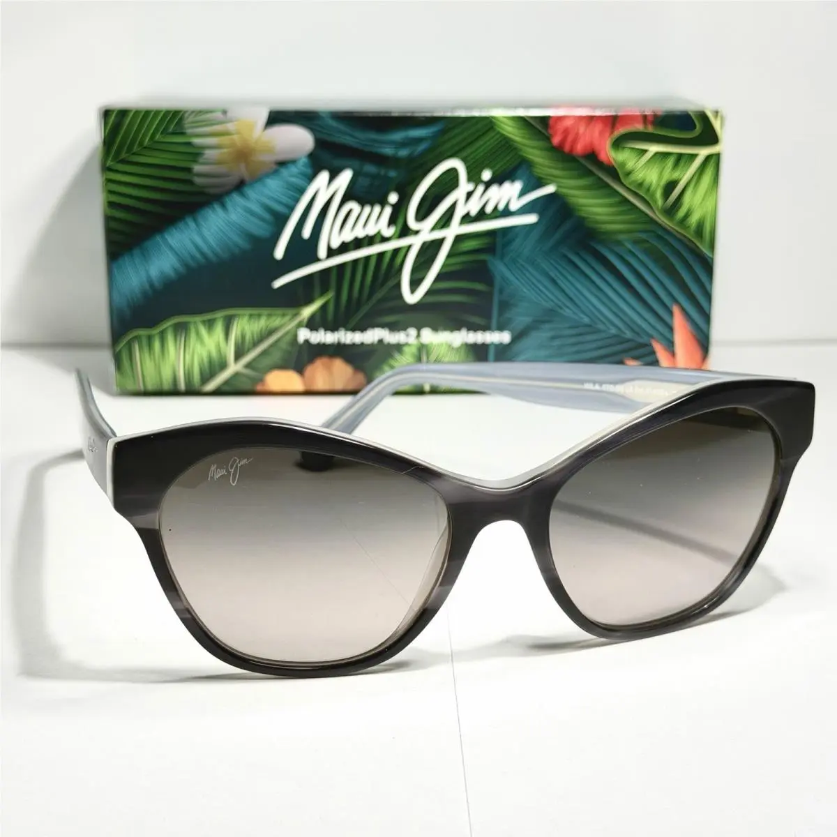 Polarized Sunglasses MJ 819 02A Kila Black Pearl Interior Neutral Grey by Maui Jim
