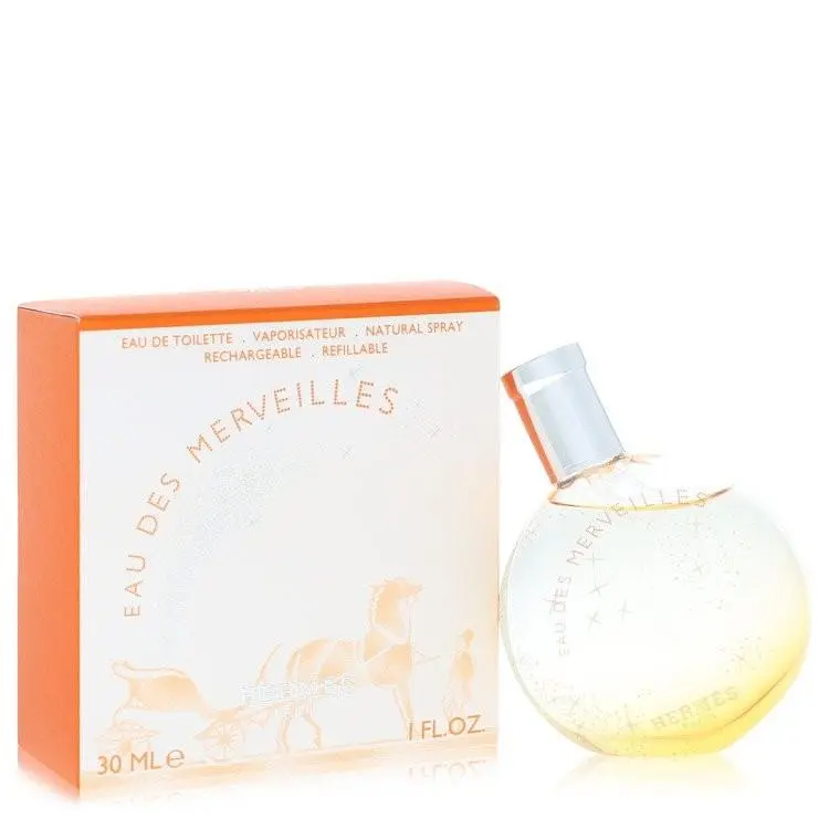Eau Des Merveilles Edt Refillable Spray 1 oz 30ml Perfume Fragrance Women by Hermes