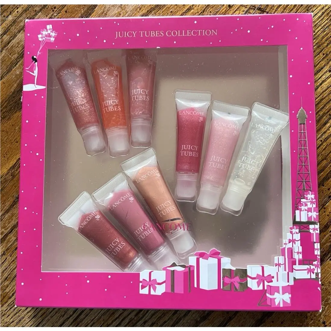Lancome 2017 Juicy Tubes Set NIB-9 Must Have Shades - .33 Fl. Oz. 10 Mil Each by Lancôme