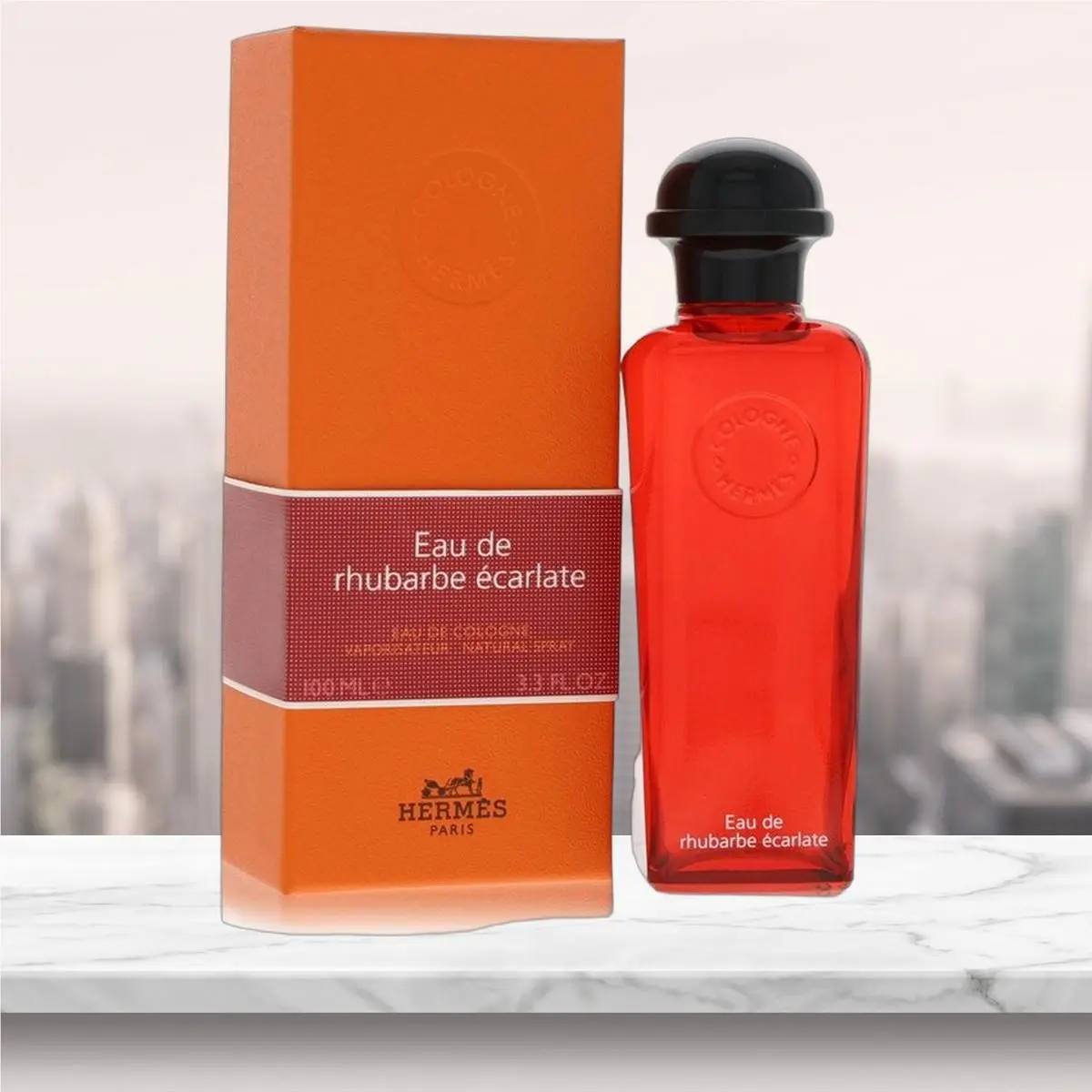 Eau De Rhubarbe Ecarlate Eau De Cologne Spray By  - 3.3 oz by Hermes