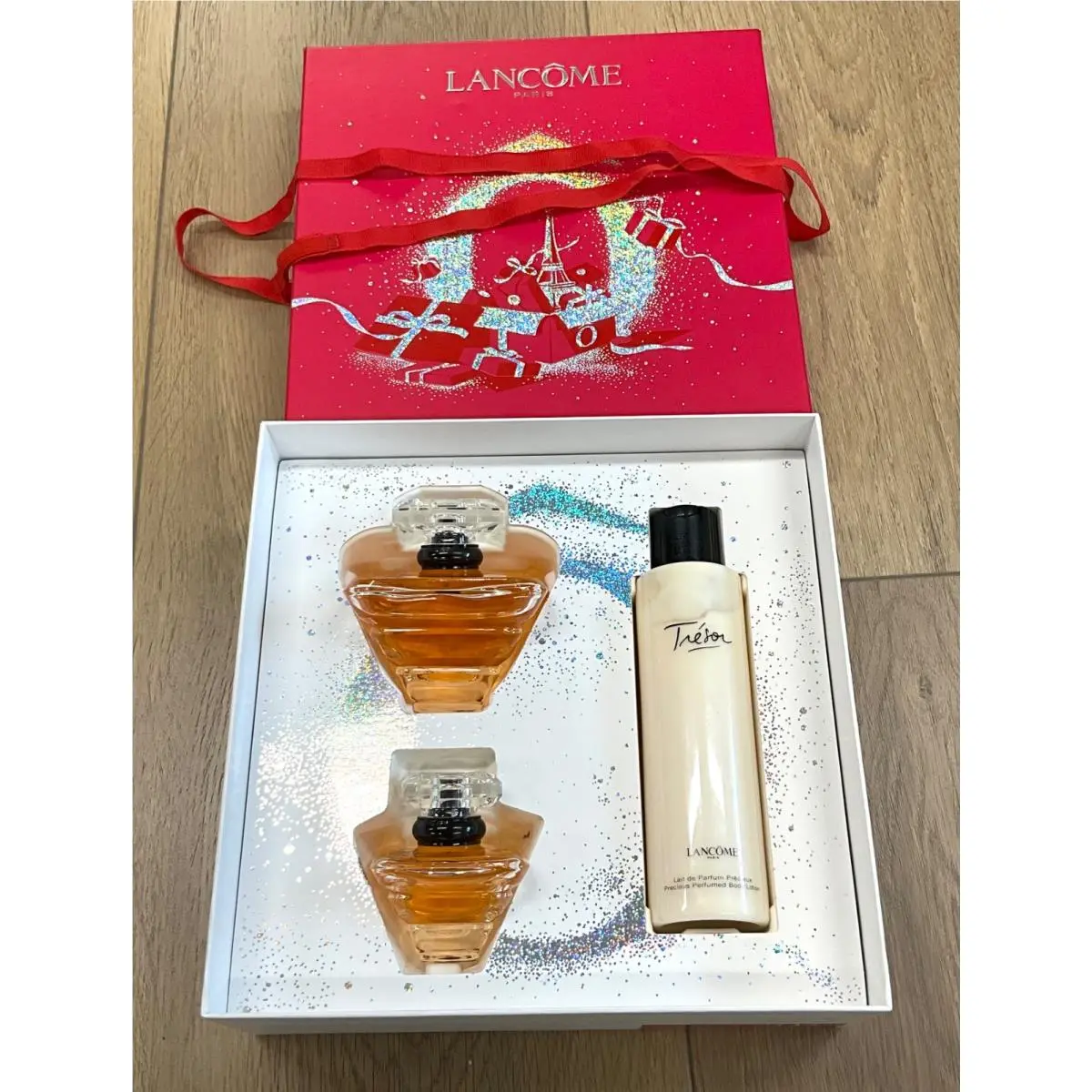 Lancome Tresor 3PC Gift Set 3.4oz 1.0 L`eau De Parfum Spray 6.7 FL Lotion by Lancôme
