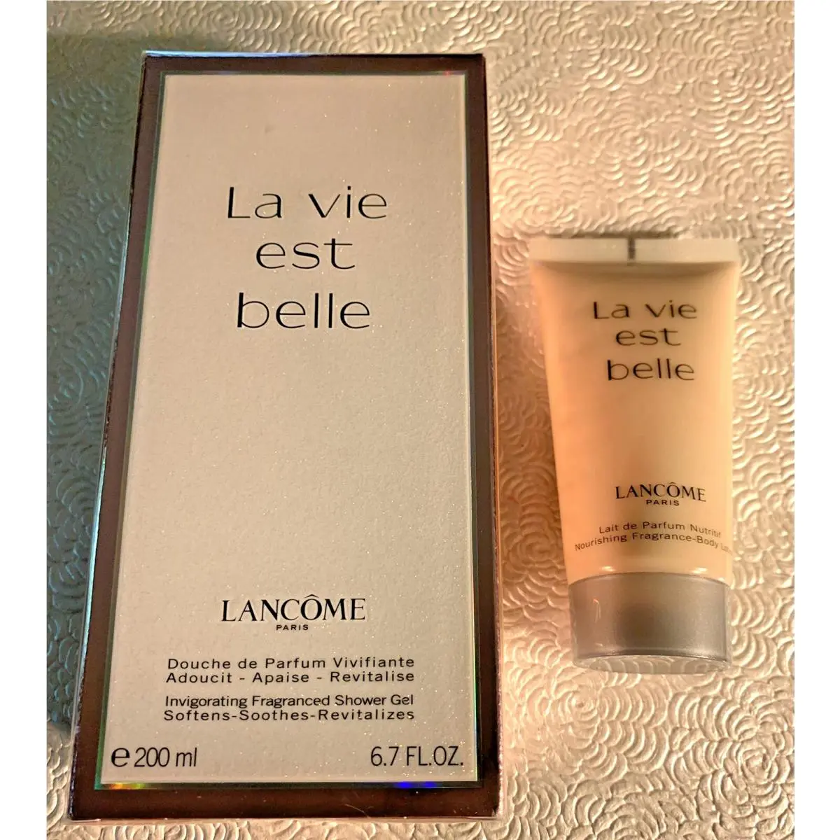 Lancome La Vie Est Belle Scented Shower Gel 6.7 Fragrance Body Lotion