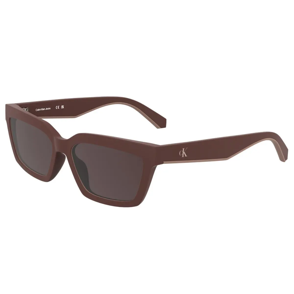 Jeans CKJ-25604S 600 Matte Red Sunglasses with Red Lenses by Calvin Klein