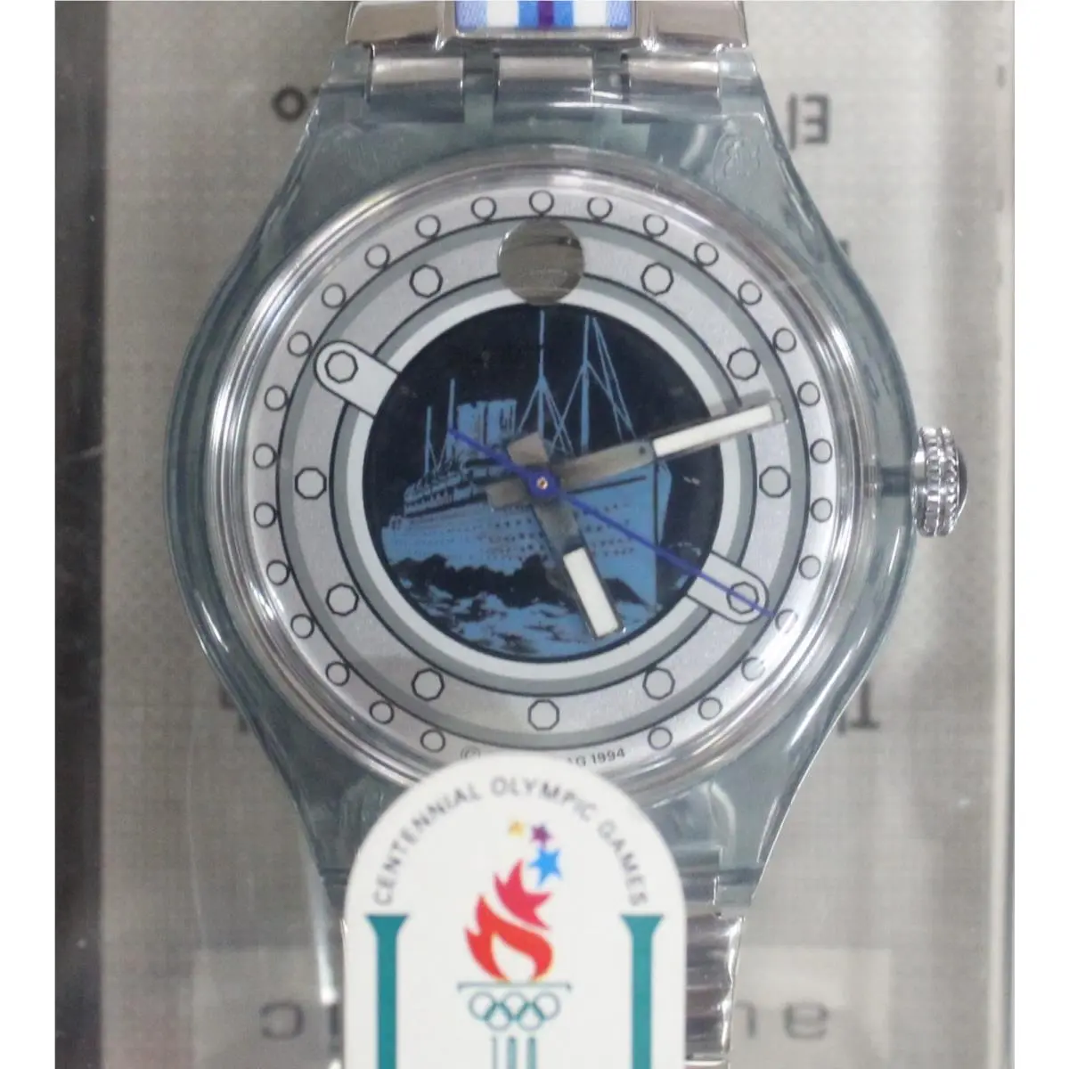 1994 Automatic May Day SAN106 107-New Old Stock Nos Watch/case/papers by Swatch