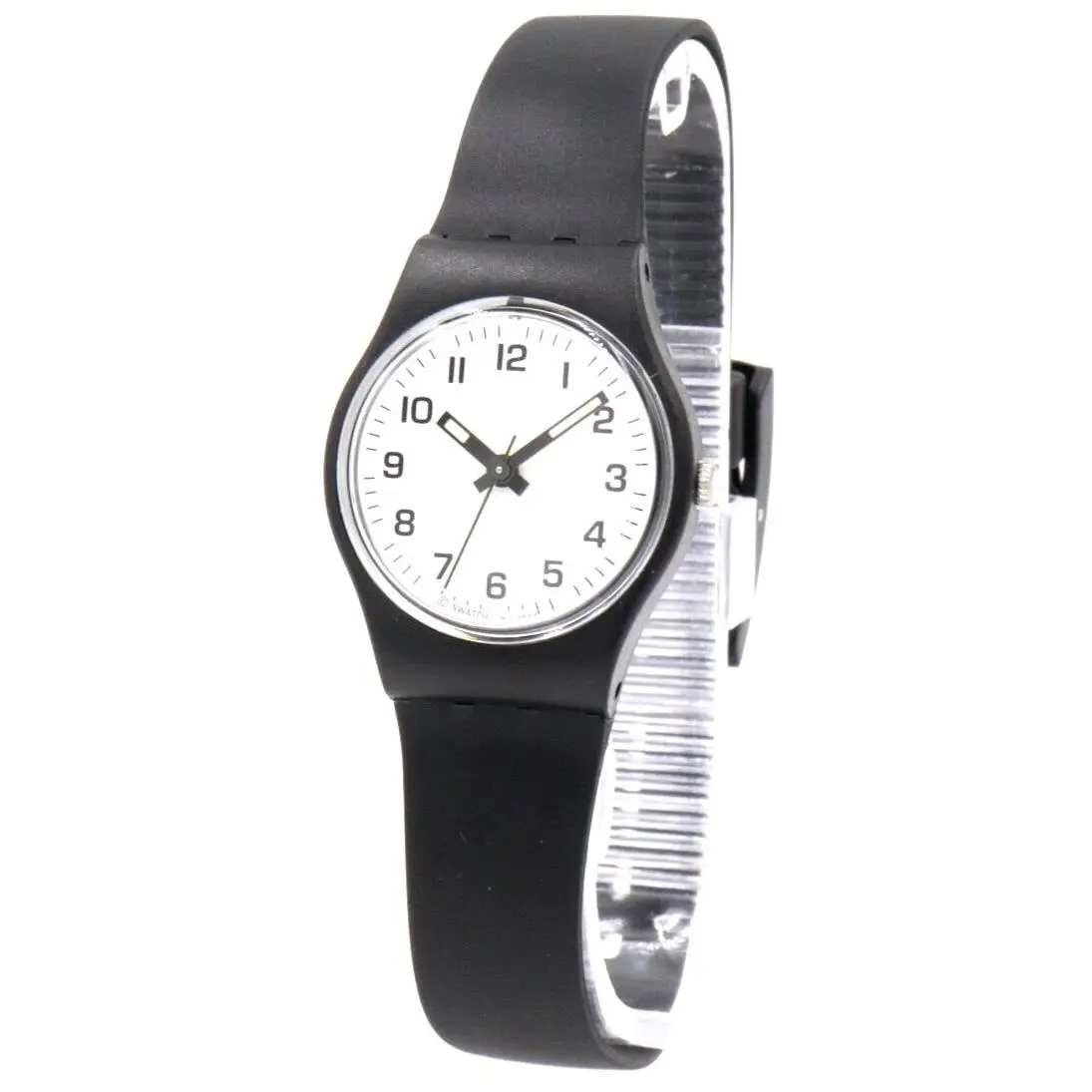 Swatch Originals Something Black Band Women Small Watch 25mm LB153