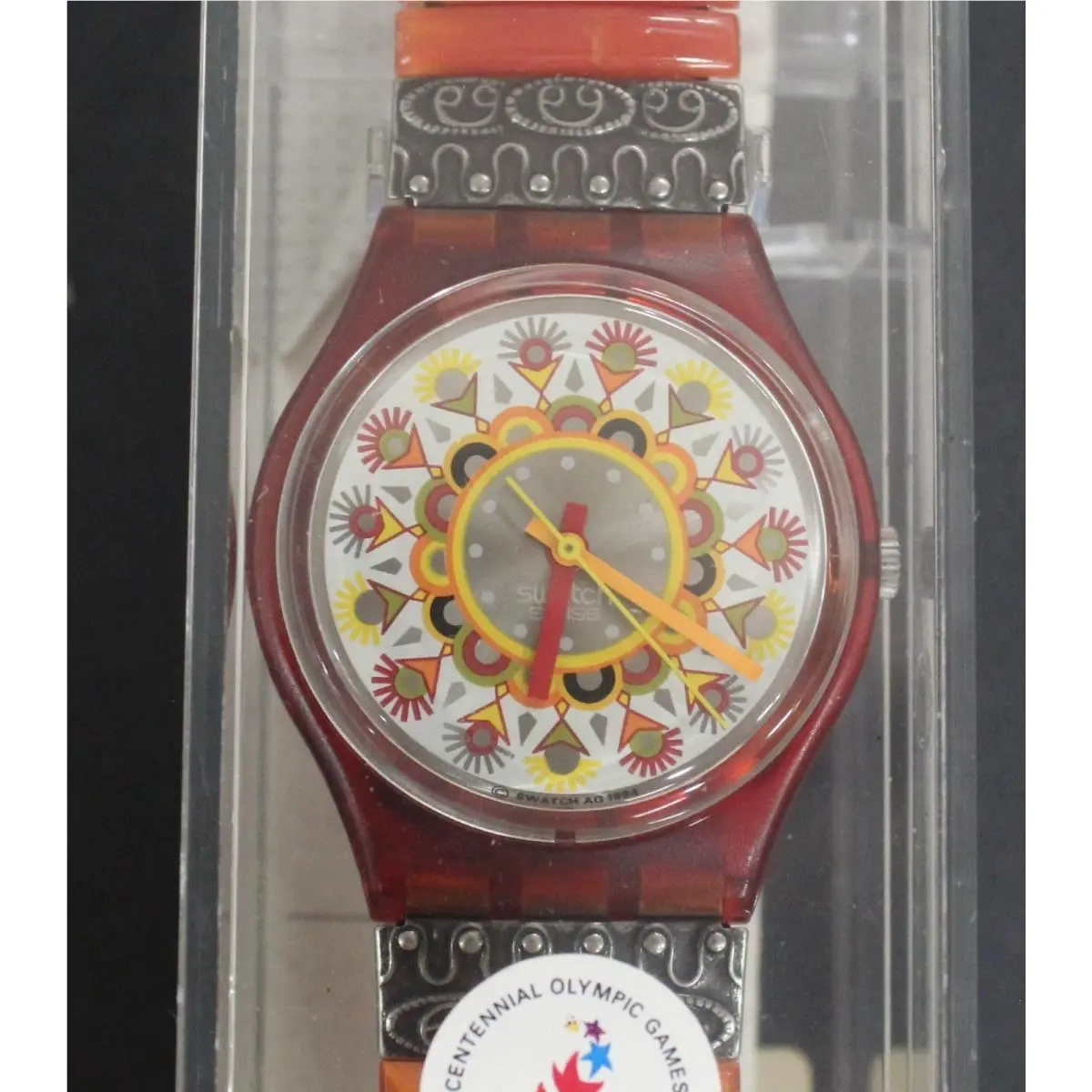 1994-Curry Powder GR125 Old Stock Nos Watch/case/papers by Swatch