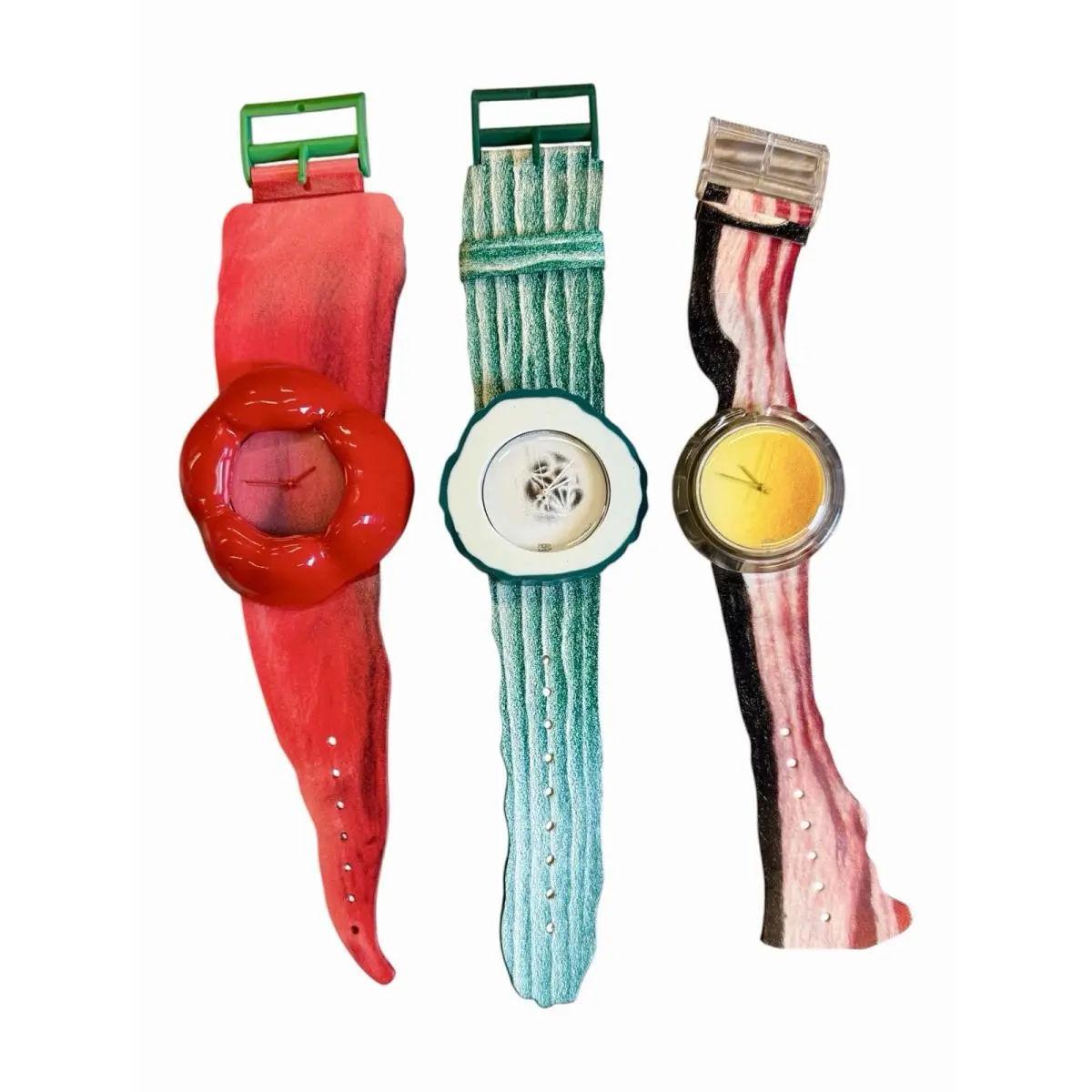 Vintage  Watch Set Veggiepack Verdu Alfred Hofkunst One More Time Nos by Swatch