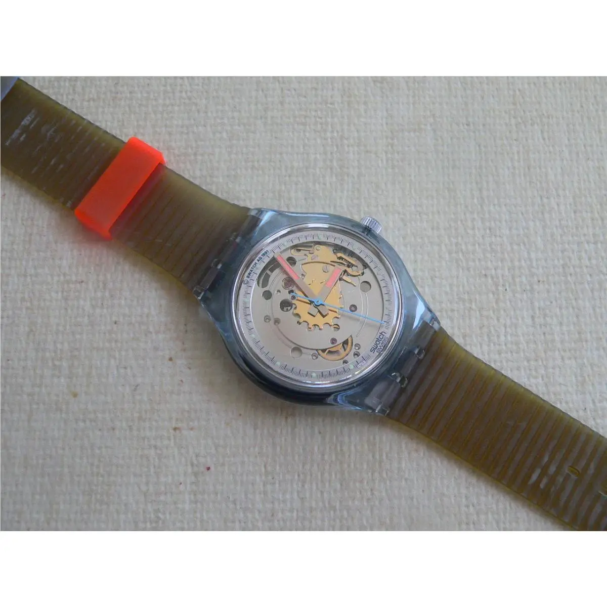 1991 First Edition Automatic  Watch Blue Matic SAN100 by Swatch
