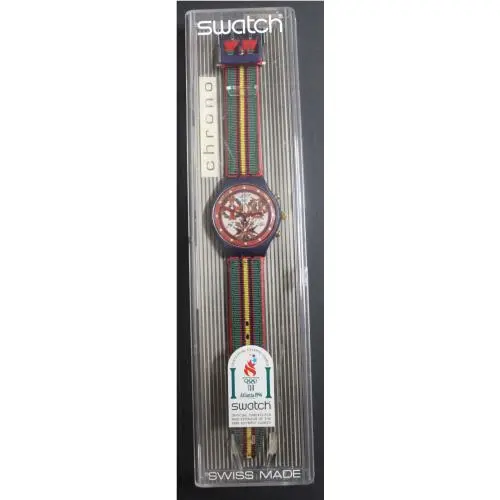 Chrono Top Brass SCN116-New Old Stock Nos Watch Case Papers by Swatch