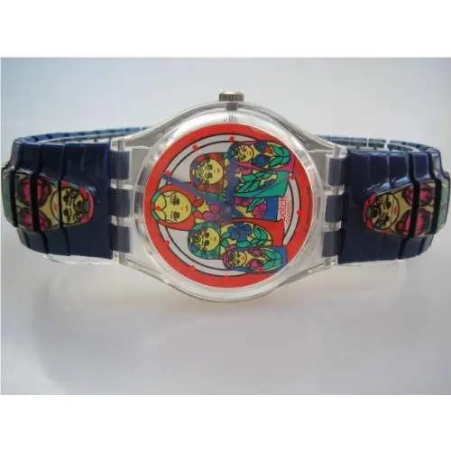 Matrioska Large Flex Russian Nesting Dolls  Nib-rare by Swatch