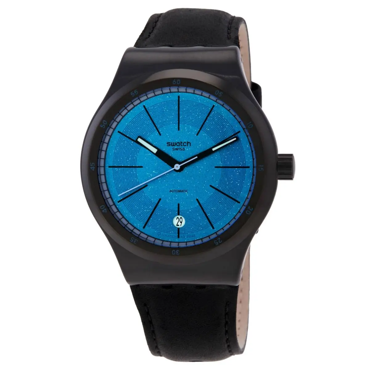 Blackcloak Mechanism Automatic Unisex Watch YIB408 by Swatch