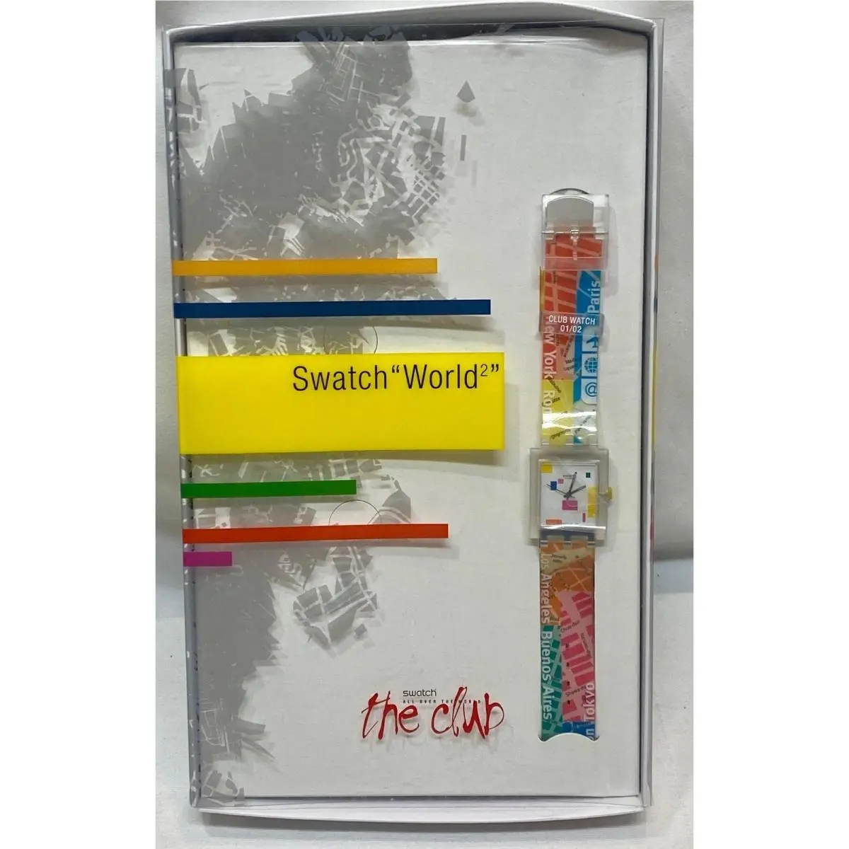 Swatch World² Swatch Square Around The World Sp. Pkg with Trivia Game-nip