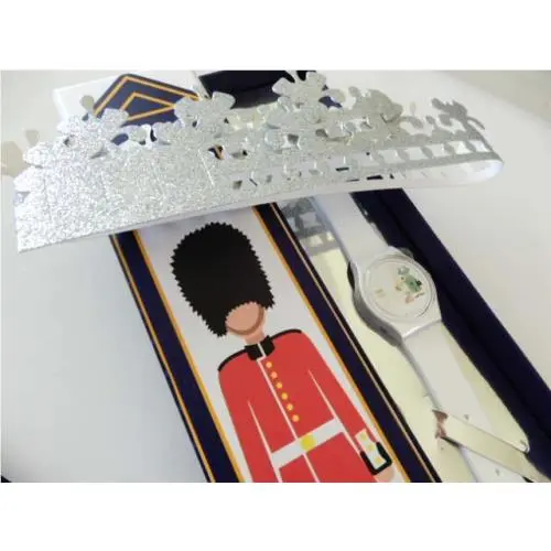 How Majestic Swatch Platinum Queens Jubilee 70 Years of Reign Special Pkg-nip