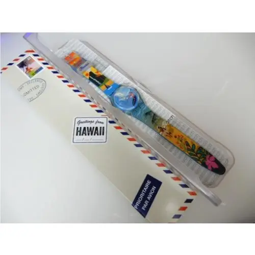 Pau Hana Time Happy Hour Time Greetings From Hawaii Destination Swatch Rare