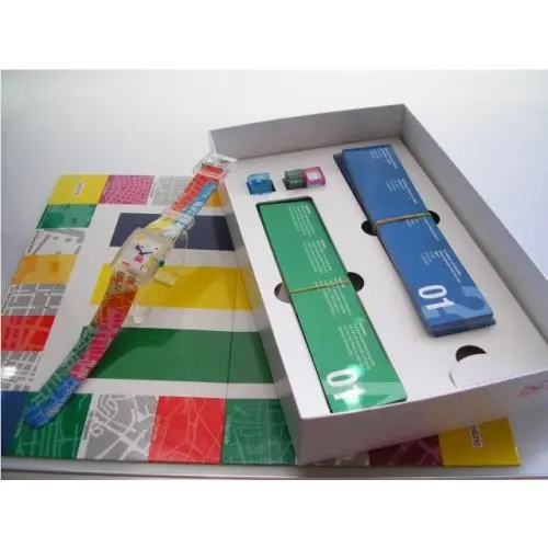 World²  Square Around The World Sp. Pkg with Trivia Game-nip by Swatch
