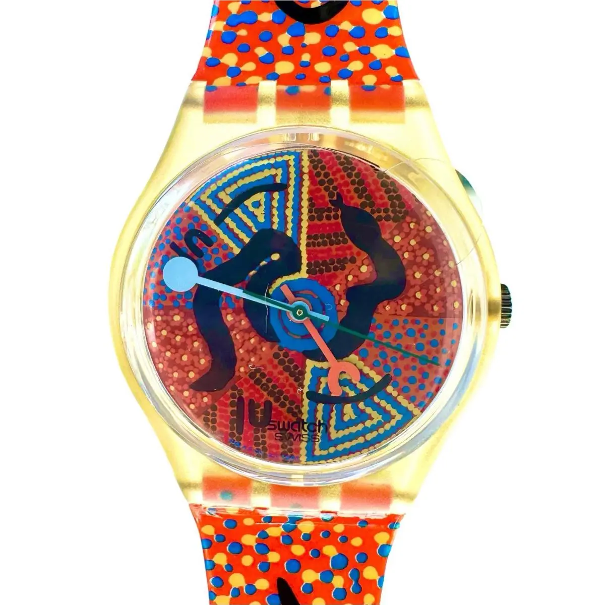 Watch Wanayarra Tjukurrpa GJ116 1996 Artist Special 34mm Swiss Quartz by Swatch