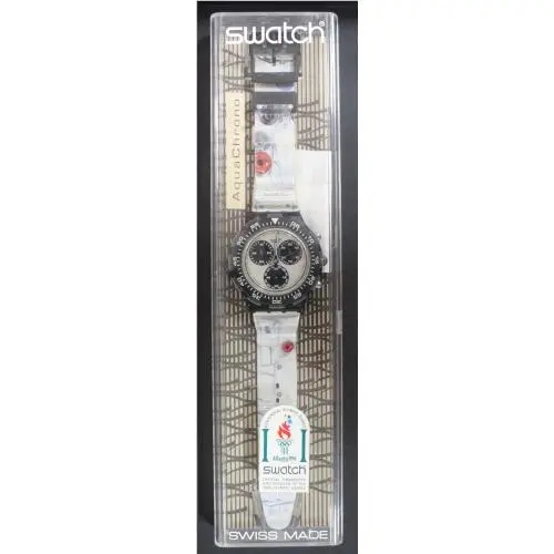 1995 Aquachrono Space Chill SBB101-New Old Stock Nos Watch/case/papers by Swatch