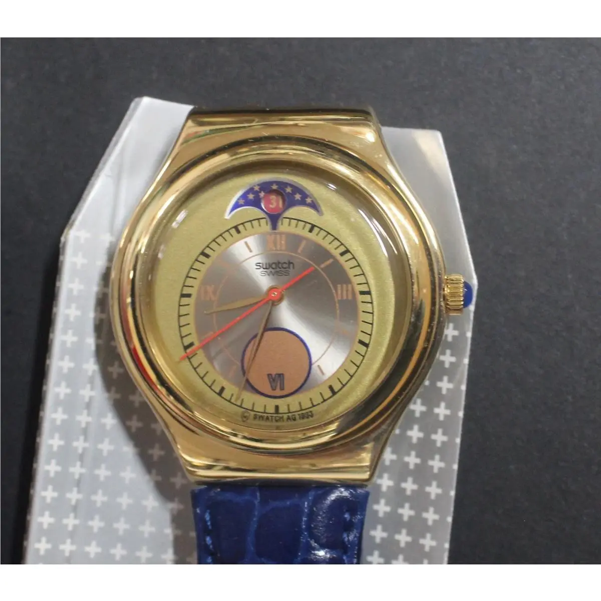 Irony 1993 Handsome Prince YGG400 Old Stock Nos W/watch/case/papers by Swatch