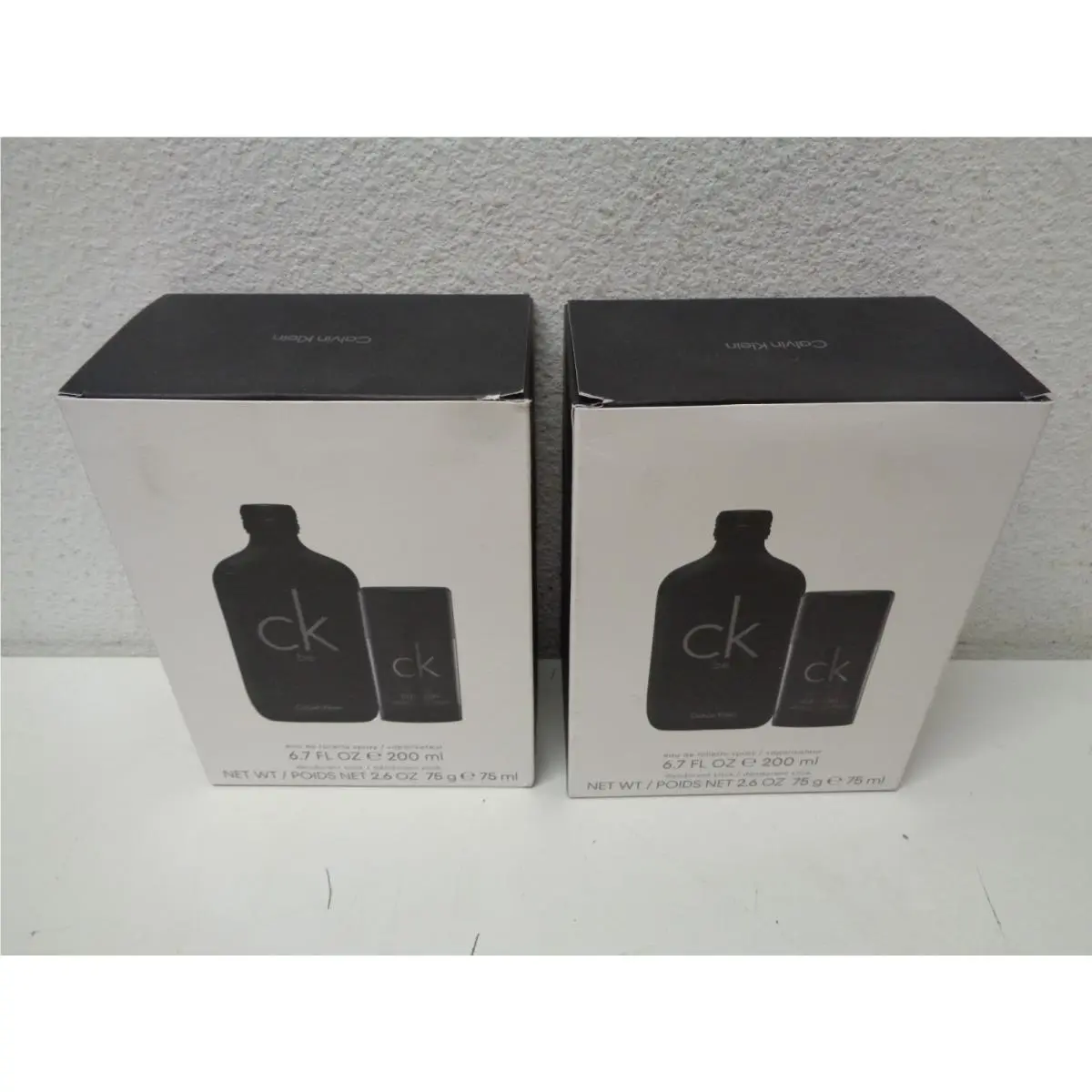 ck Men`s 2 Pc Set 6.7 Oz Eau de Toilette 2.6 Deo Stick Lot of 2 by Calvin Klein