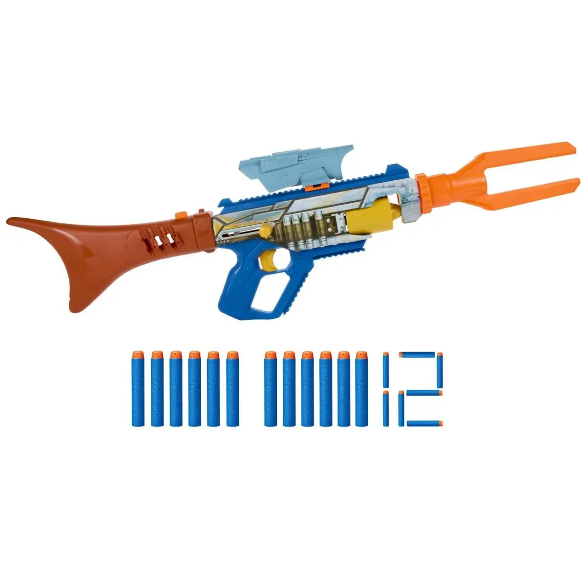 Nerf Star Wars The Mandalorian Blaster Scope Barrel Dart Storage 2 Elite