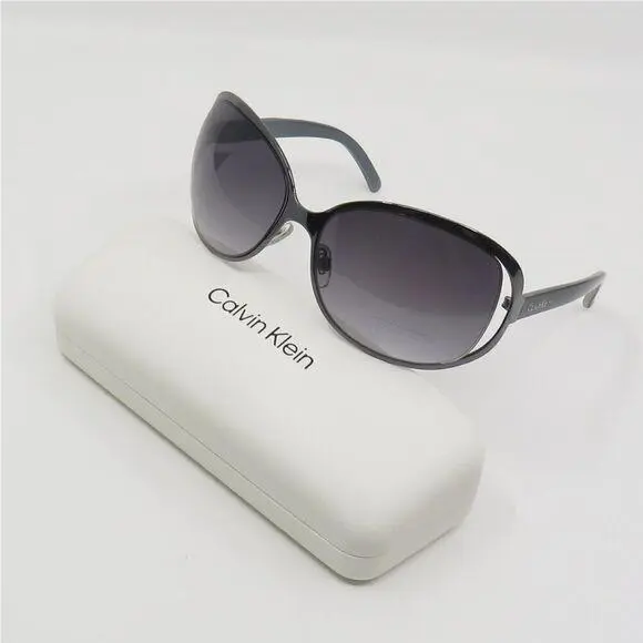 CK R334S 001 Gunmetal/grey Sunglasses by Calvin Klein
