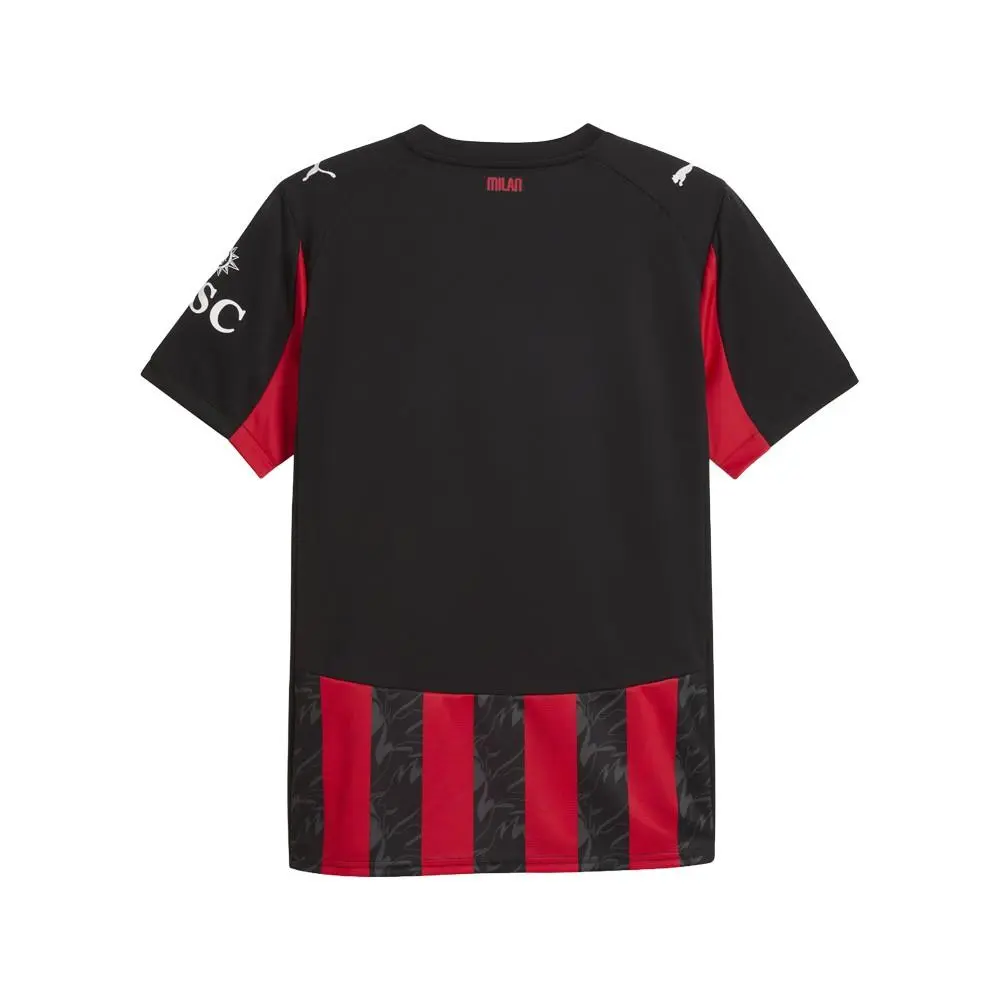 Puma clothing - PUMA Ac Milan Home Crew Neck Short Sleeve Soccer Jersey - 77996201 - Black, Red 0