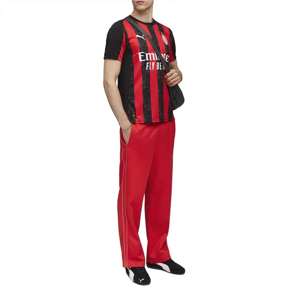 Puma clothing - PUMA Ac Milan Home Crew Neck Short Sleeve Soccer Jersey - 77996201 - Black, Red 10