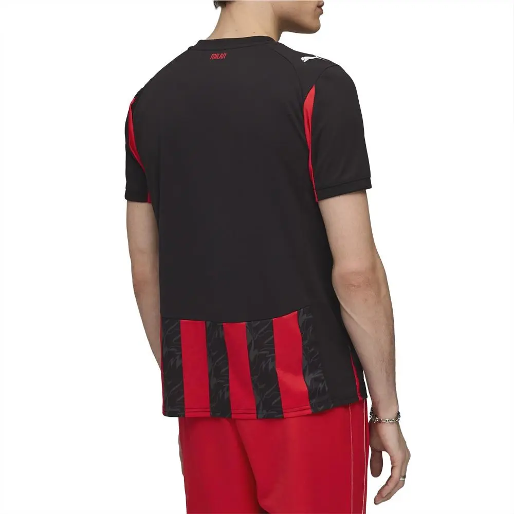 Puma clothing - PUMA Ac Milan Home Crew Neck Short Sleeve Soccer Jersey - 77996201 - Black, Red 2