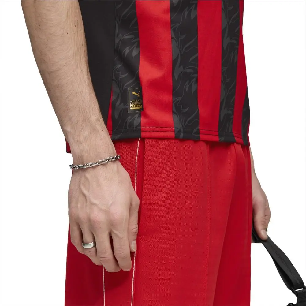Puma clothing - PUMA Ac Milan Home Crew Neck Short Sleeve Soccer Jersey - 77996201 - Black, Red 9