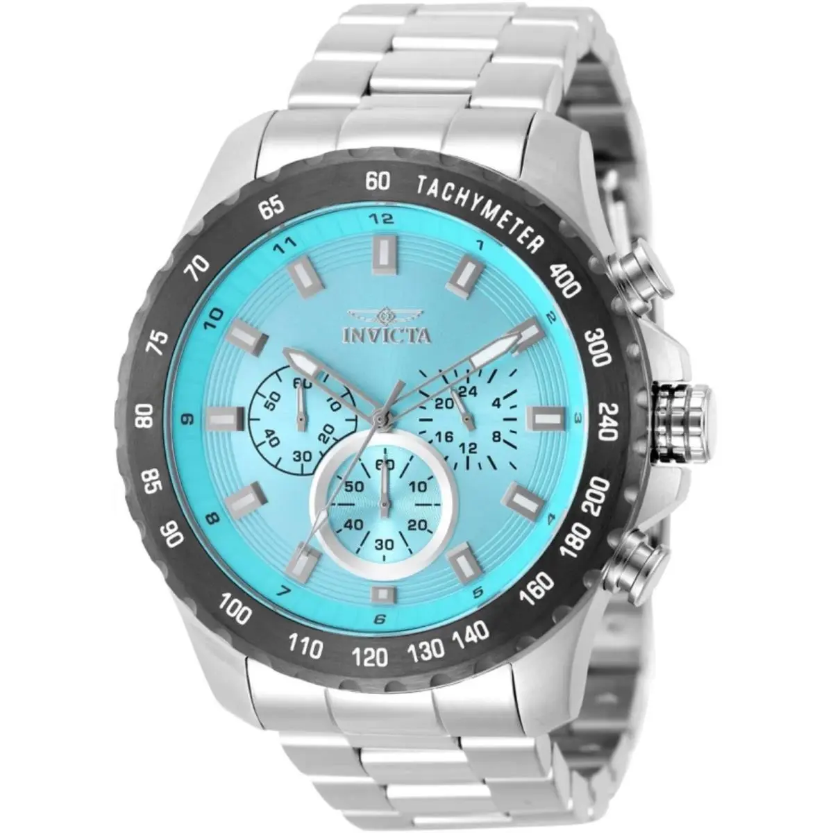 Invicta 50561 Speedway Delta Shift Men`s Watch 48mm Stainless Steel Tiffany Blue
