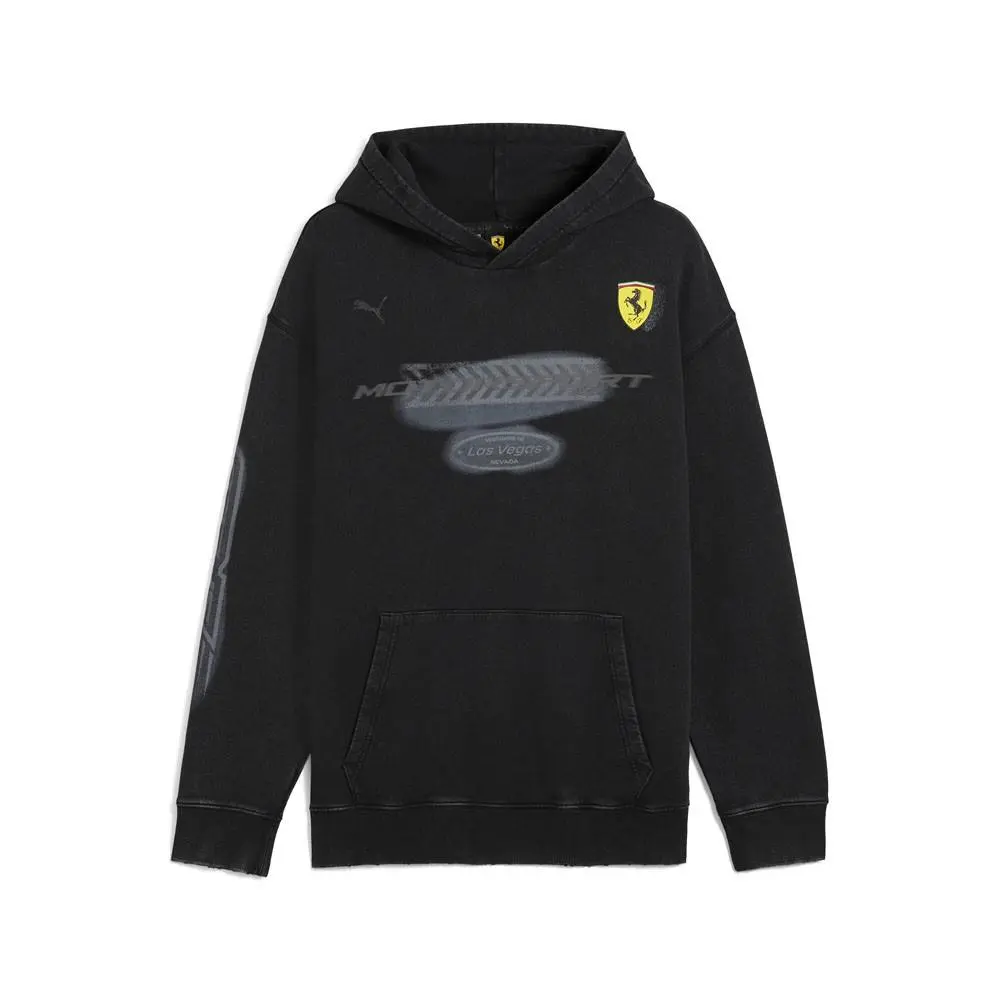 Puma Scuderia Ferrari Race Desert Sun Las Vegas Pullover Hoodie Mens Black Casua