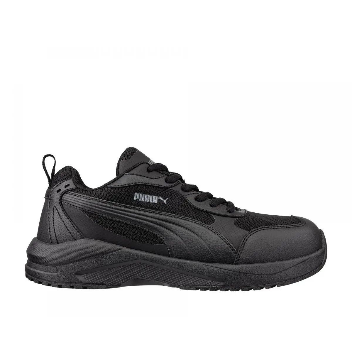 Safety Men`s Shift Low Steel Toe Athletic Work Shoe Black - 647715 Black by Puma