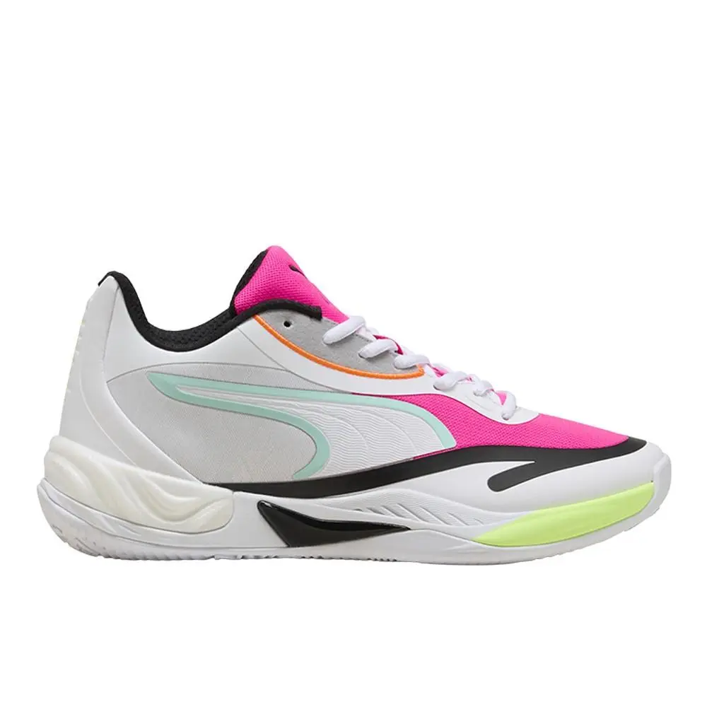 Allpro Nitro Skybreak Basketball Mens Pink White Sneakers Athletic Shoes by Puma