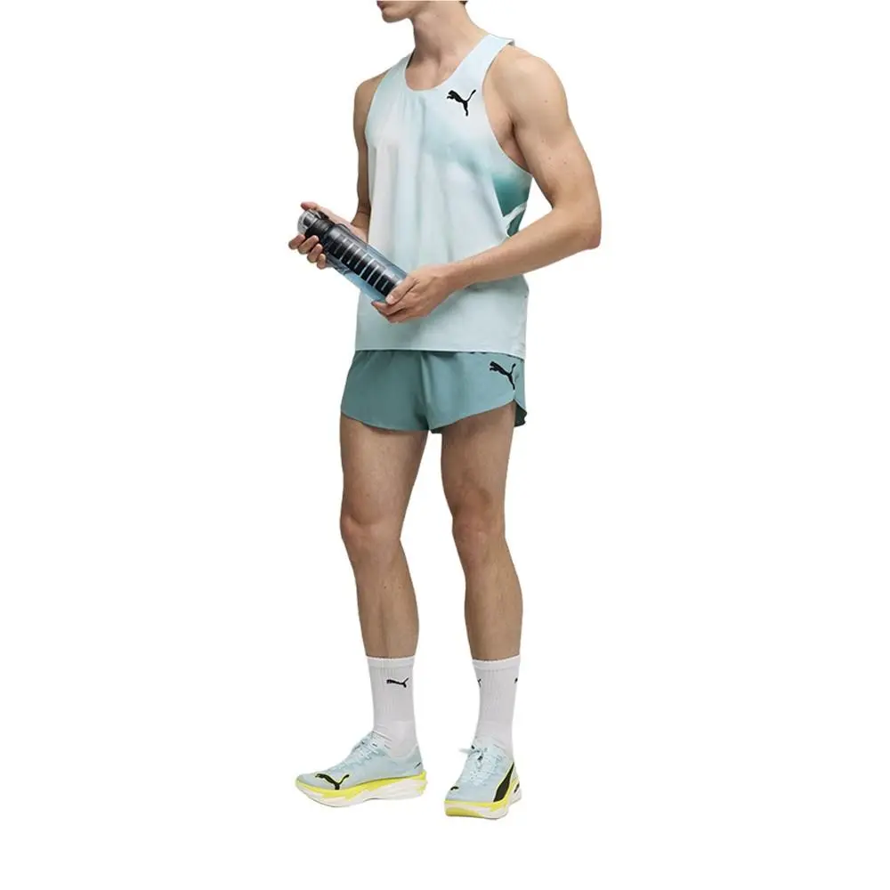 Puma clothing - PUMA Lightspeed Ultraweave Graphic Crew Neck Singlet Tank Top - 52856448 - Blue 8