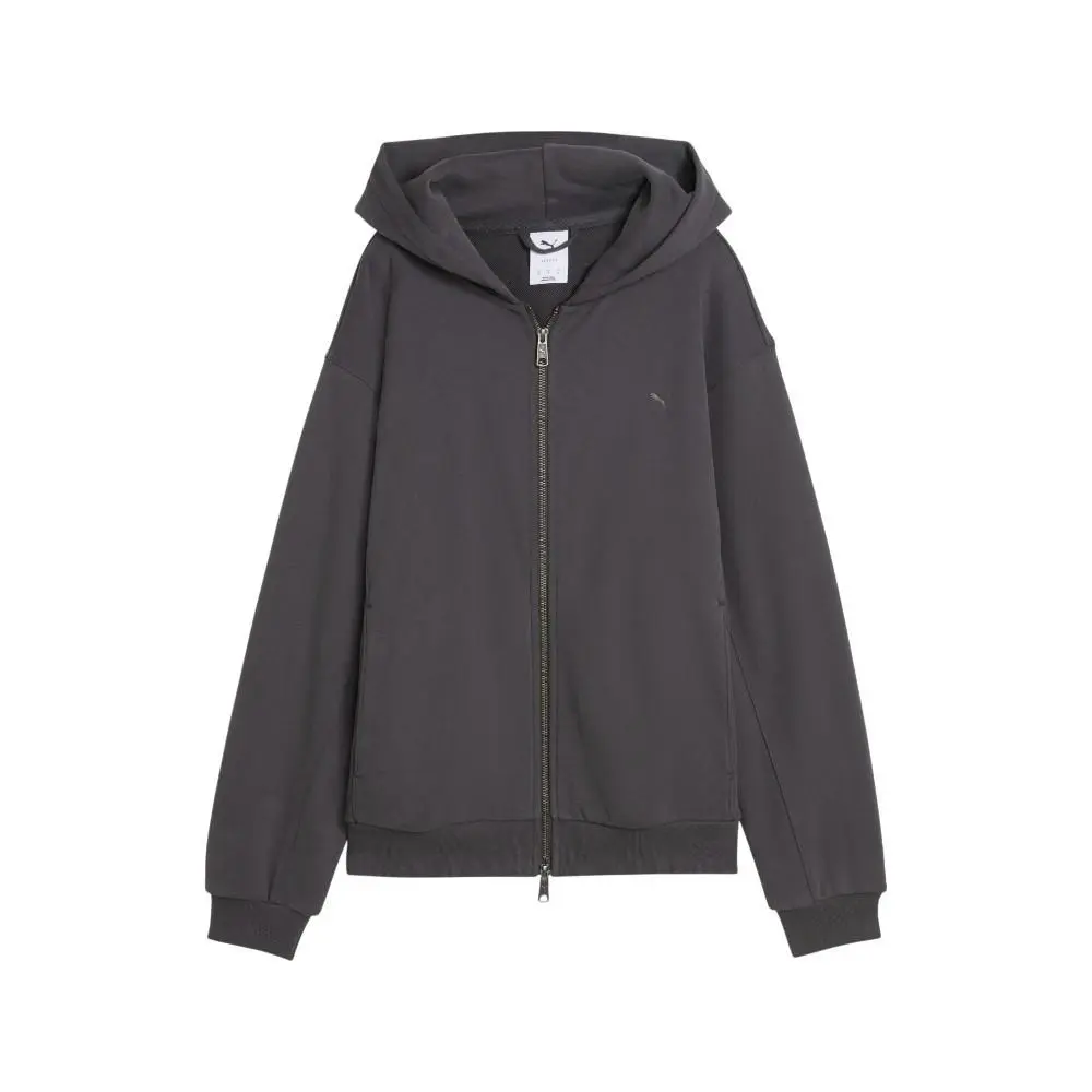 Yona Full Zip Hoodie Womens Grey Casual Outerwear 63232544 by Puma